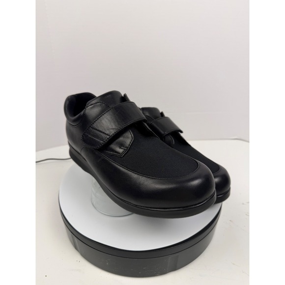 DREW Orthopedic Black Stretch Adjustable Strap Walking Shoes Women's 10.5 WW - Picture 4 of 17